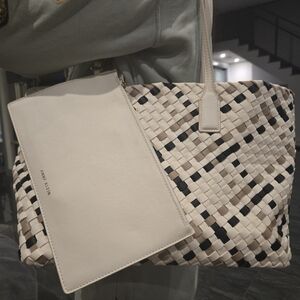 Anne Klein Woven Tote with Pouch